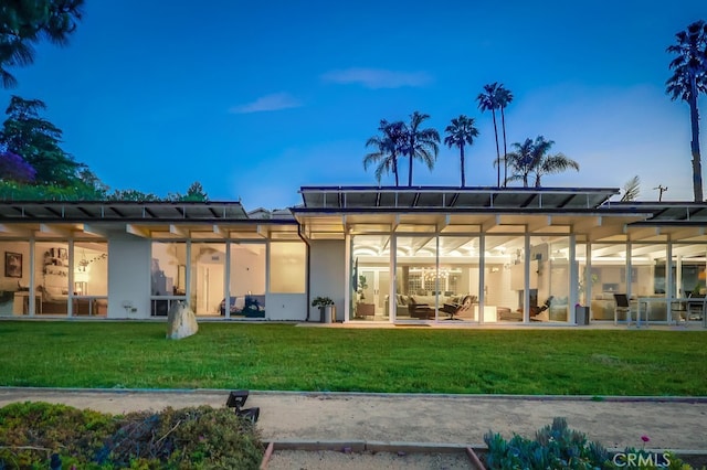 27649 Palos Verdes Dr E, Rancho Palos Verdes, CA 90275 - back of house with a yard and a patio area
