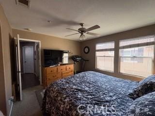 39244 Turtle Bay Ln Unit F, Murrieta, CA 92563 - carpeted bedroom with multiple windows and ceiling fan