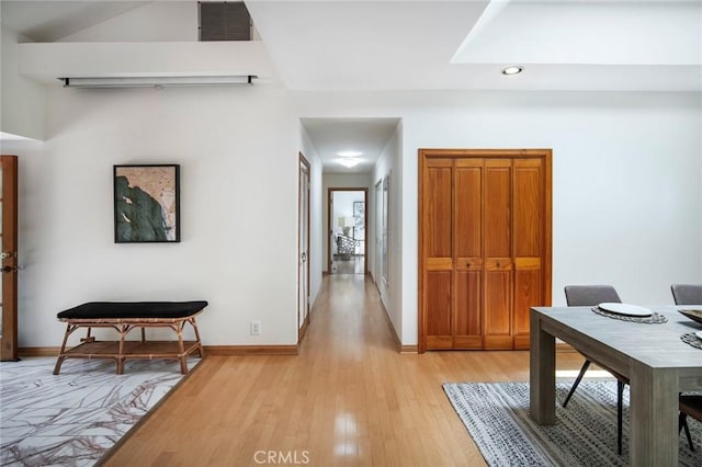 29111 Pompano Way, Laguna Niguel, CA 92677 - hallway featuring light wood-type flooring and recessed lighting