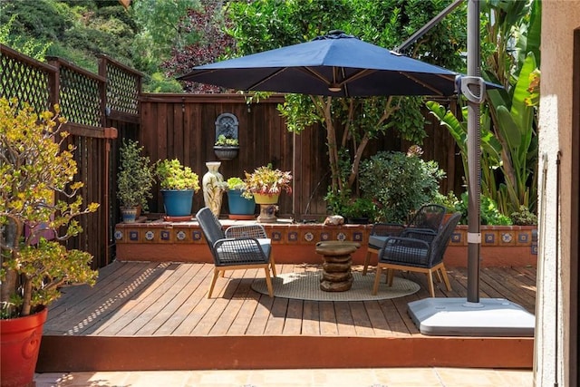 29111 Pompano Way, Laguna Niguel, CA 92677 - wooden terrace with a fenced backyard
