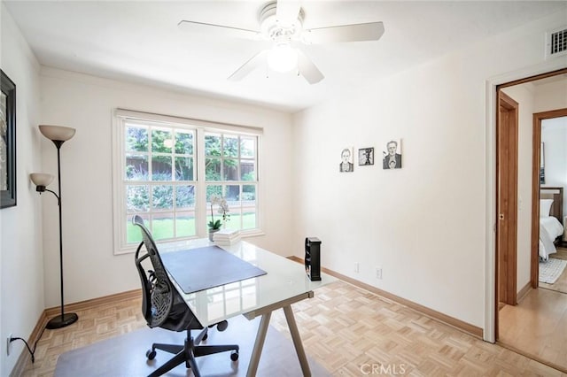 29111 Pompano Way, Laguna Niguel, CA 92677 - office with baseboards and ceiling fan