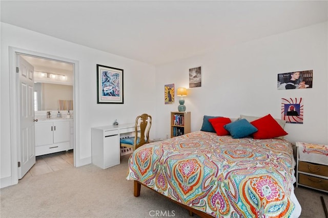 718 W 37th St Unit 4, San Pedro, CA 90731 - bedroom featuring light colored carpet and ensuite bath