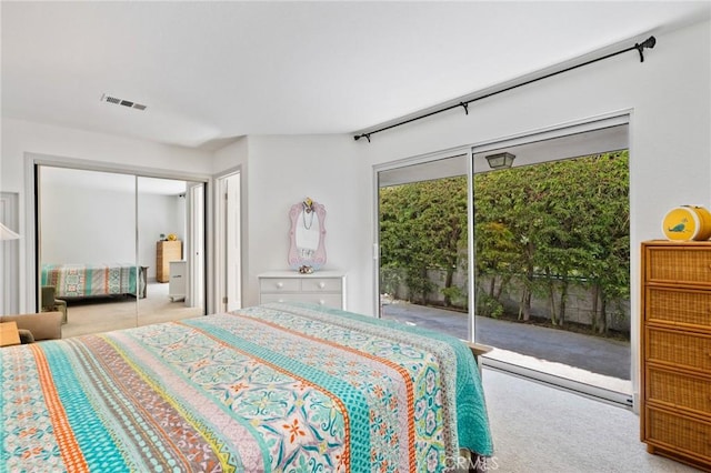 718 W 37th St Unit 4, San Pedro, CA 90731 - bedroom featuring carpet, access to outside, and a closet