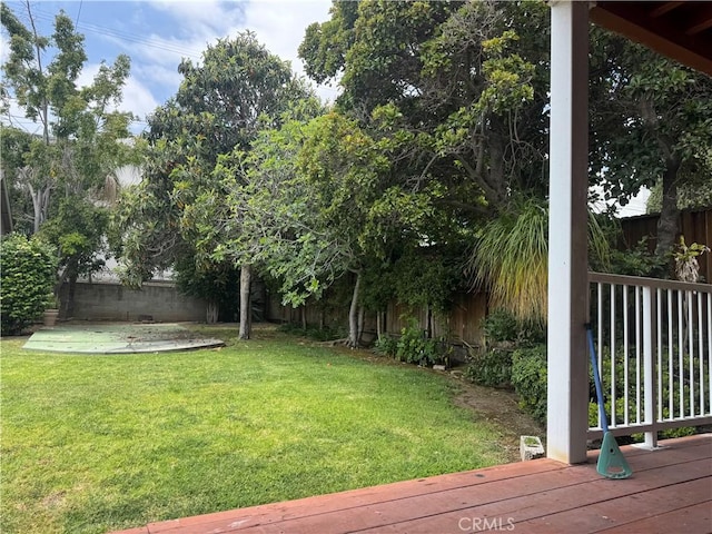 867 S Bronson Ave, Los Angeles, CA 90005 - view of yard featuring a deck