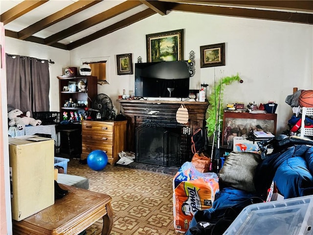 122 E Pioneer Ave, Redlands, CA 92374 - living room featuring a fireplace