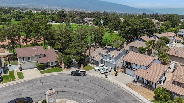 7059 Potenza Pl, Rancho Cucamonga, CA 91701 - aerial view of residential area featuring a mountainous background