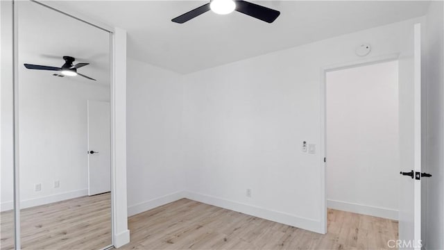 7059 Potenza Pl, Rancho Cucamonga, CA 91701 - spare room with a ceiling fan, wood finished floors, baseboards, and a smoke detector
