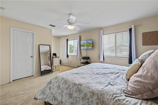28436 Calex Dr, Valencia, CA 91354 - carpeted bedroom featuring baseboards and ceiling fan