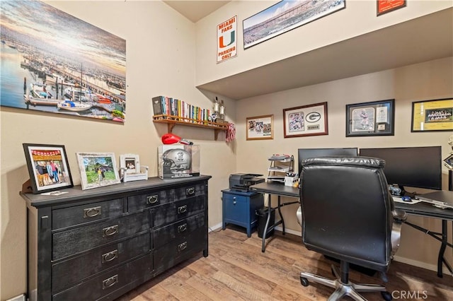 28436 Calex Dr, Valencia, CA 91354 - office featuring wood finished floors and baseboards