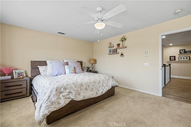 28436 Calex Dr, Valencia, CA 91354 - bedroom featuring carpet flooring, baseboards, and a ceiling fan