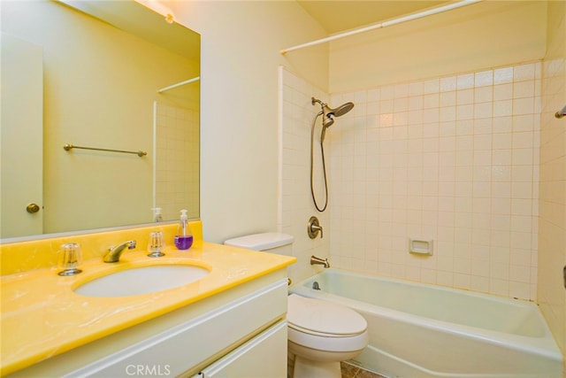 751 Santa Fe Ct, San Dimas, CA 91773 - bathroom featuring vanity, toilet, and shower / bath combination