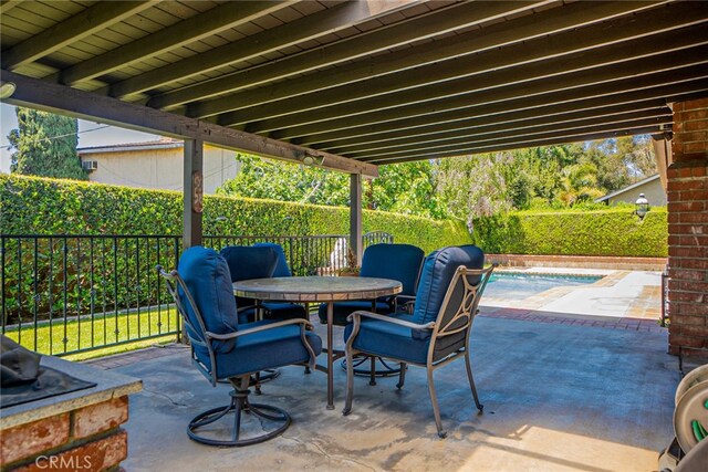 751 Santa Fe Ct, San Dimas, CA 91773 - fenced backyard with a patio and outdoor dining area