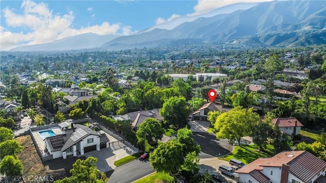 5622 Revere Ave, Rancho Cucamonga, CA 91737 - aerial perspective of suburban area with a mountain backdrop