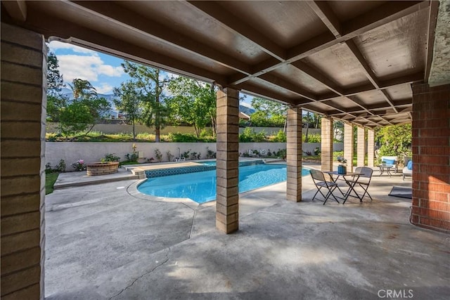 5622 Revere Ave, Rancho Cucamonga, CA 91737 - view of pool with a patio and a fenced backyard