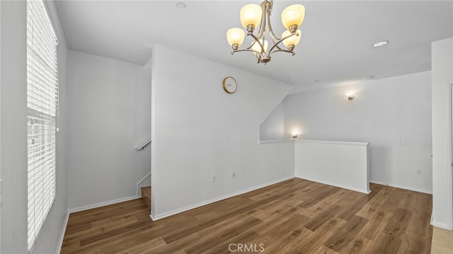 410 W Main St Unit 231, Alhambra, CA 91801 - additional living space featuring a chandelier, wood finished floors, and baseboards