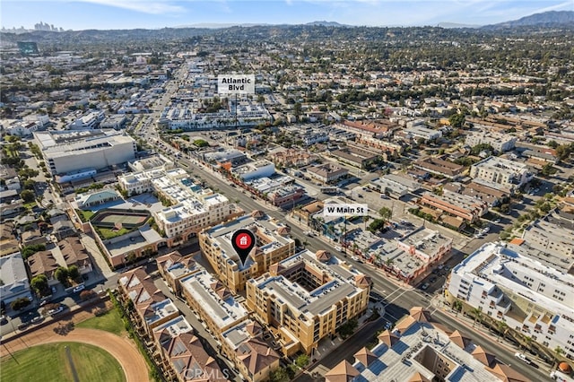 410 W Main St Unit 231, Alhambra, CA 91801 - aerial overview of property's location featuring a mountainous background
