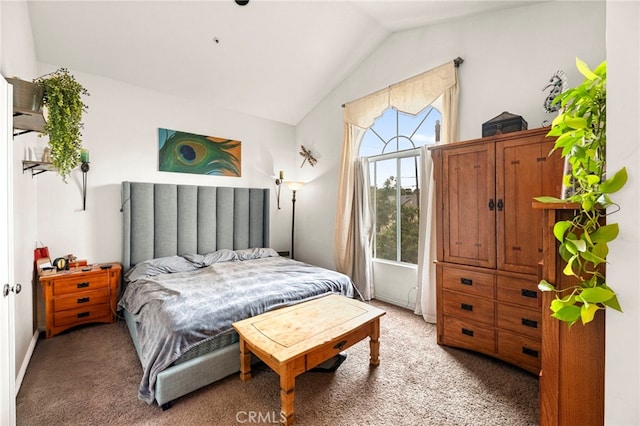 1784 Promenade Pl, Vista, CA 92083 - bedroom featuring light carpet and lofted ceiling