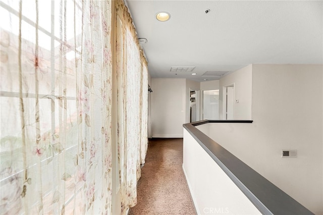 1784 Promenade Pl, Vista, CA 92083 - hall with carpet, baseboards, and recessed lighting