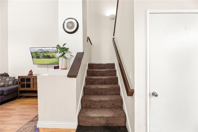 1784 Promenade Pl, Vista, CA 92083 - staircase with wood finished floors