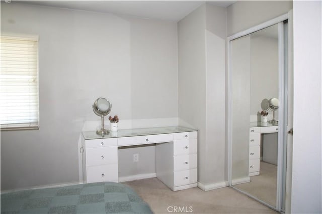 17471 Reed St, Fontana, CA 92336 - unfurnished bedroom with light colored carpet, baseboards, and a closet