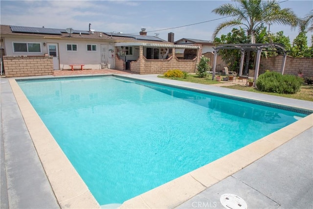 17471 Reed St, Fontana, CA 92336 - view of pool featuring a pergola
