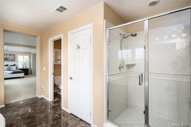 33850 Sattui St, Temecula, CA 92592 - ensuite bathroom featuring a shower stall and marble finish floors