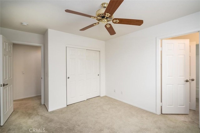 33850 Sattui St, Temecula, CA 92592 - unfurnished bedroom with carpet flooring, a closet, ceiling fan, and baseboards