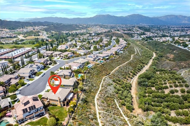 33850 Sattui St, Temecula, CA 92592 - view of property location featuring a mountain backdrop and nearby suburban area