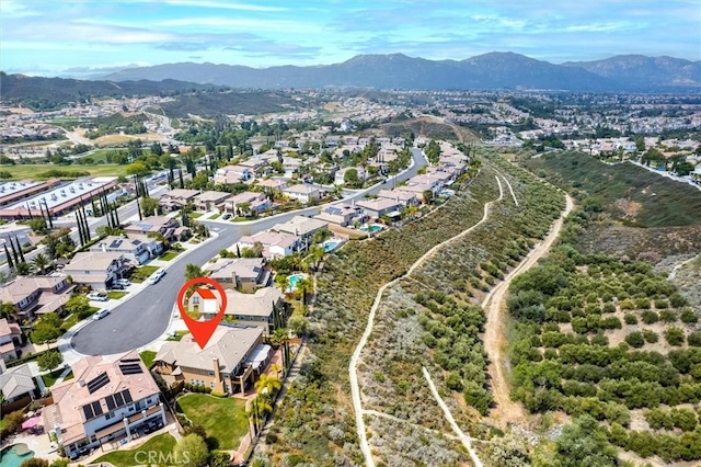 33850 Sattui St, Temecula, CA 92592 - aerial view of property's location with mountains and nearby suburban area