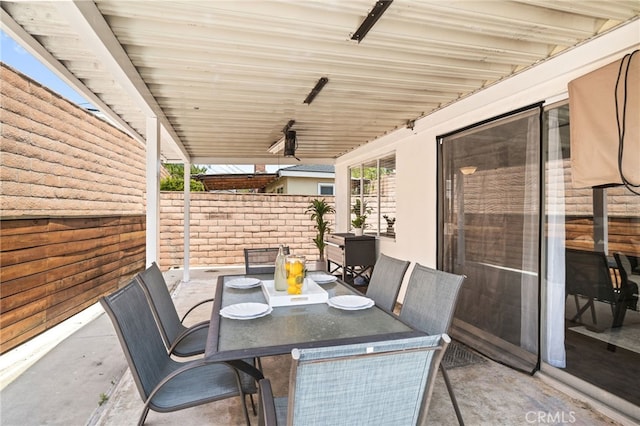 15113 Hayford St, La Mirada, CA 90638 - view of patio featuring outdoor dining space