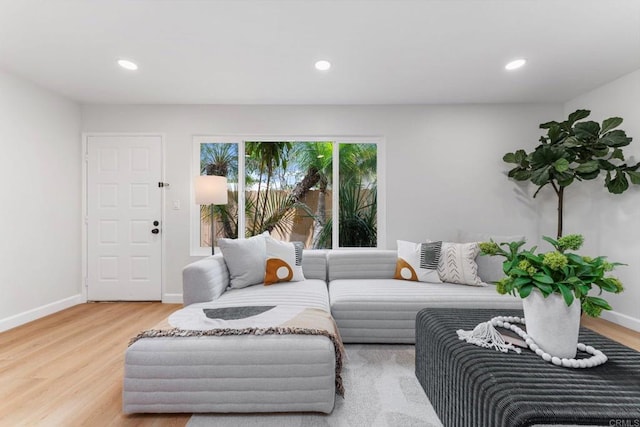 4532 Dawson Ave Unit 3, San Diego, CA 92115 - living room with wood finished floors, recessed lighting, and baseboards