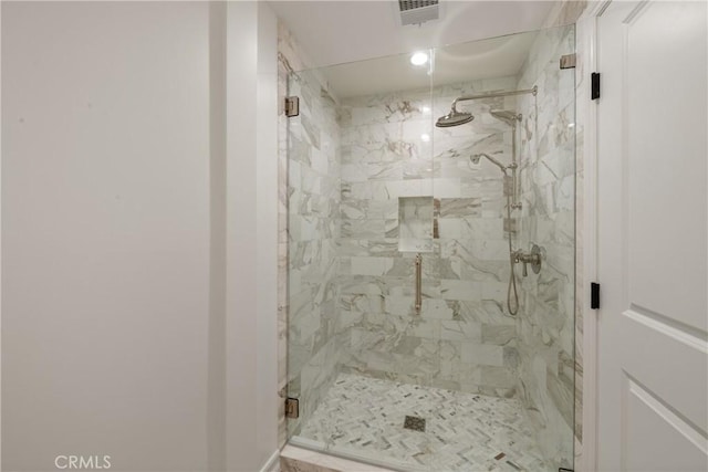 72408 Desert Dr, Rancho Mirage, CA 92270 - bathroom with a marble finish shower