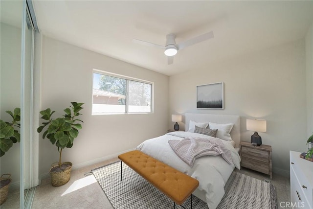 28732 Paseo Diablo, Menifee, CA 92587 - bedroom featuring carpet, baseboards, and a ceiling fan
