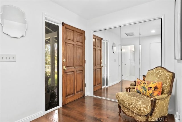 749 Canyon Crest Dr, Sierra Madre, CA 91024 - living area featuring hardwood / wood-style floors and baseboards