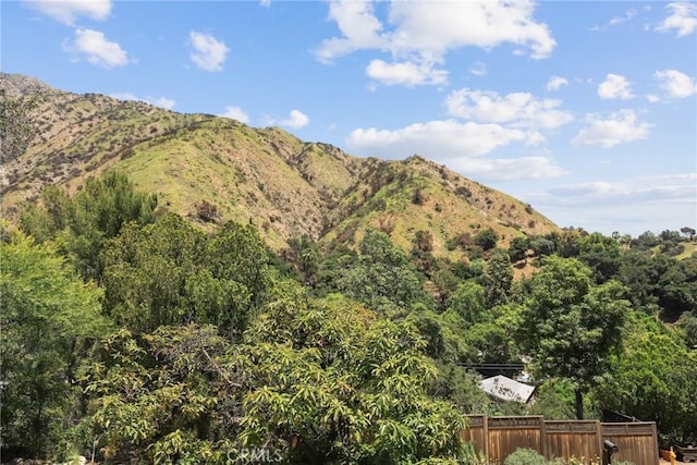 749 Canyon Crest Dr, Sierra Madre, CA 91024 - view of mountain backdrop featuring a heavily wooded area