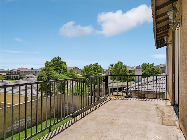 16443 Pine Forest St, Fontana, CA 92336 - view of patio / terrace featuring a residential view and a balcony