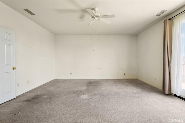 16443 Pine Forest St, Fontana, CA 92336 - carpeted spare room with a ceiling fan