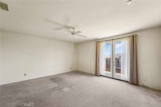 16443 Pine Forest St, Fontana, CA 92336 - empty room with carpet flooring and a ceiling fan