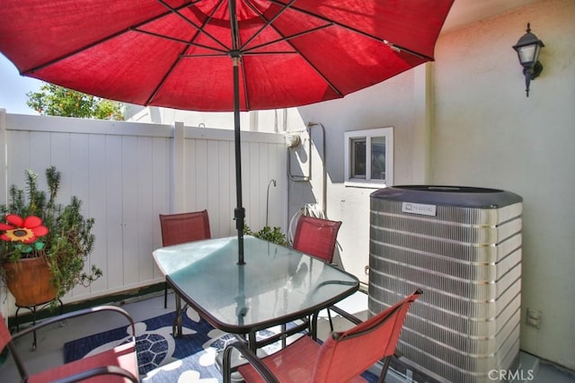 4502 Bates Dr, Yorba Linda, CA 92886 - view of patio / terrace featuring central air condition unit and outdoor dining space