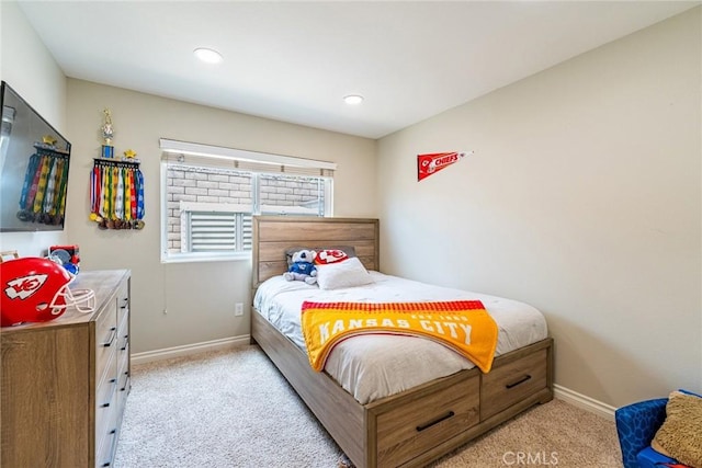 5940 Avenida Antigua, Yorba Linda, CA 92887 - bedroom with light colored carpet, baseboards, and recessed lighting