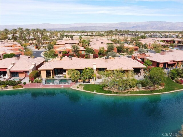 50135 Camino Privado Ln, Quinta, CA 92253 - aerial view of residential area featuring a water and mountain view
