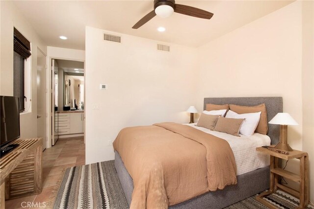 50135 Camino Privado Ln, Quinta, CA 92253 - bedroom with recessed lighting and ceiling fan