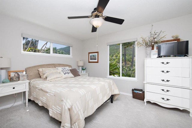 29730 Red Mountain Rd, Valley Center, CA 92082 - bedroom featuring light colored carpet, multiple windows, and baseboards