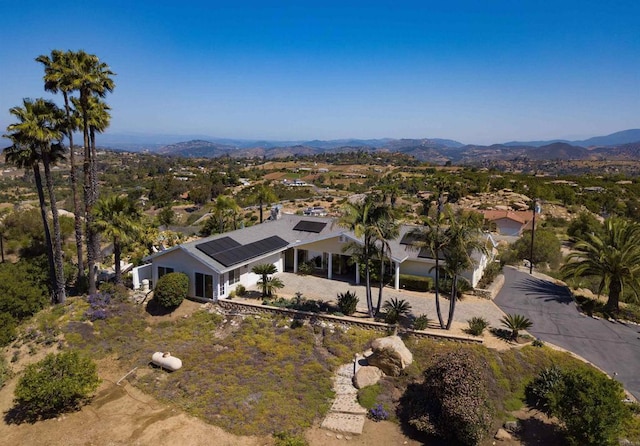 29730 Red Mountain Rd, Valley Center, CA 92082 - aerial view of property and surrounding area featuring a mountainous background