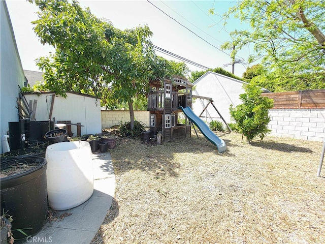 3817 Somerset Dr, Los Angeles, CA 90008 - fenced backyard with a playground