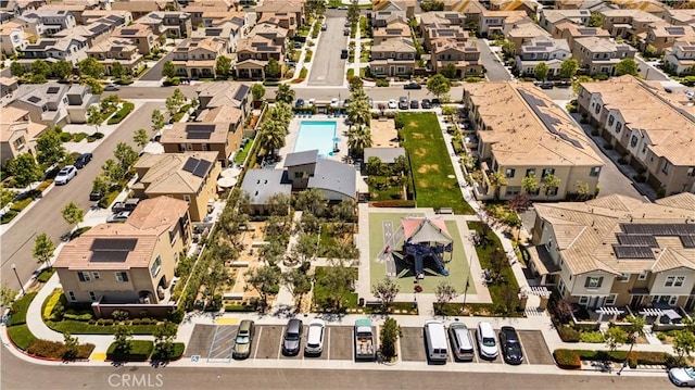 16007 Dexter St, Chino, CA 91708 - aerial view of residential area featuring a pool