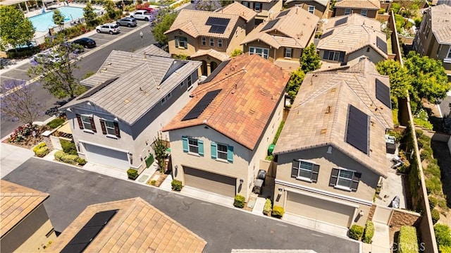 16007 Dexter St, Chino, CA 91708 - aerial view of residential area with a pool area