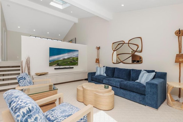 12812 Caminito En Flor, Del Mar, CA 92014 - carpeted living room featuring recessed lighting
