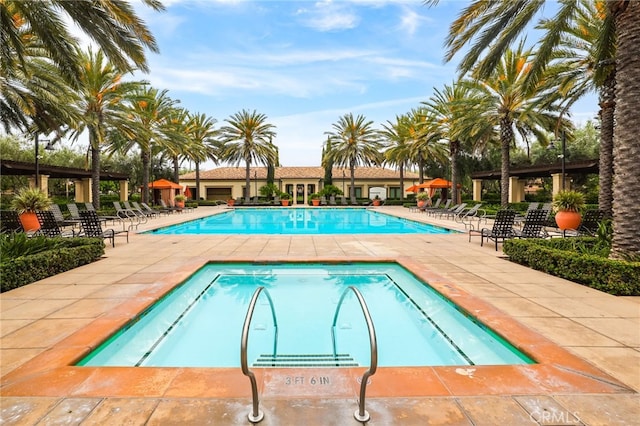108 Coastal Gdn, Irvine, CA 92618 - community pool with a patio area