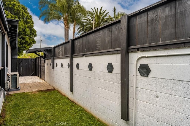 5893 E Adderley Dr, Long Beach, CA 90808 - fenced backyard featuring central AC unit